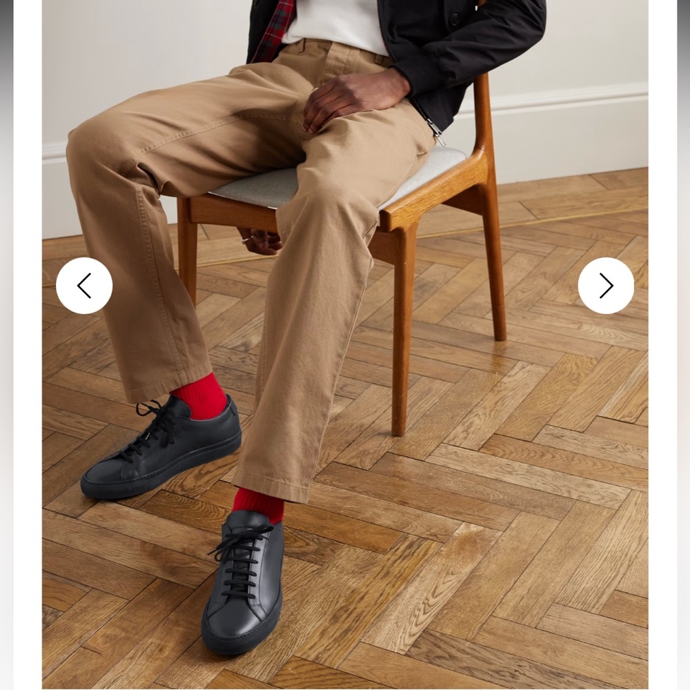Common Projects Original Achilles Leather Sneakers Navy